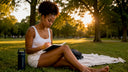 Woman journaling morning sleep routine
