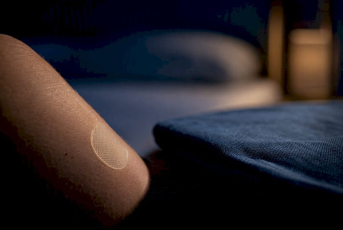 Anonymous sleep patch edge on skin