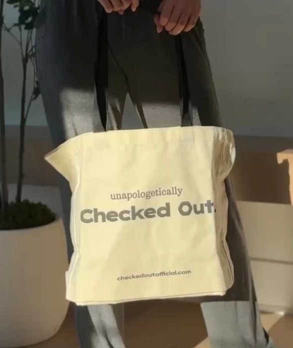 Checked Out Tote at the gym
