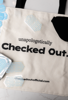 Checked ⬡ut Tote